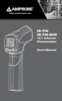 Thumbnail of document Manual - IR-710 Infrared Thermometer